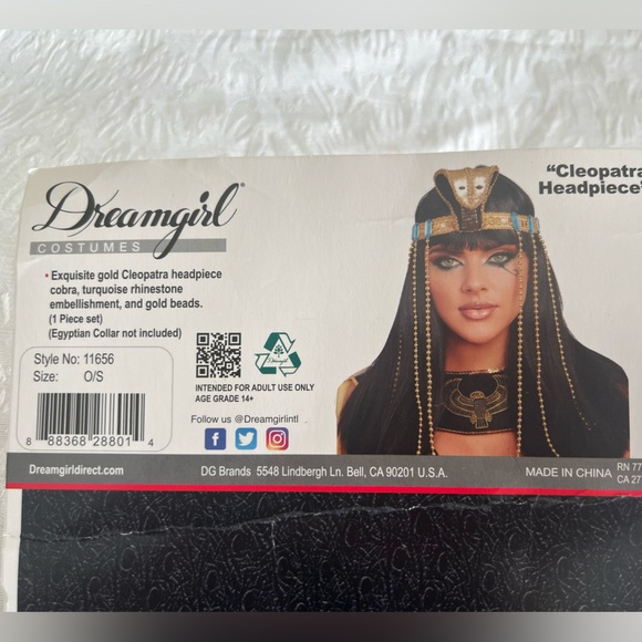 Queen Cleopatra Halloween costume with headpiece customized - Picture 6 of 10